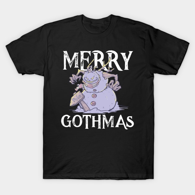 Pastel Goth Snowman Kawaii Gothic  Eboy Egirl Christmas Gift T-Shirt by TellingTales